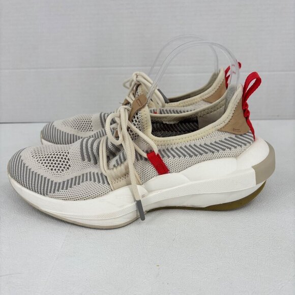 Sorel Explorer Defy Sneaker Womens Size 6 Tan Beige Gray Knit Casual Sport Shoe - Picture 4 of 9